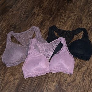 Victoria’s Secret lace bralette’s.